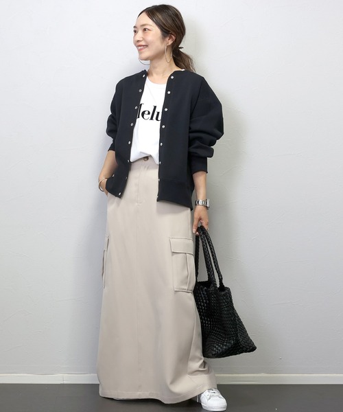 Aletta vita(アレッタビータ)の「ダンボールドットボタン2WAYカーディガン(カーディガン/ボレロ・レディース・ブラック/グレー系その他/カーキブラウン・FREE)」の4枚目の写真