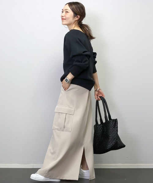 Aletta vita(アレッタビータ)の「ダンボールドットボタン2WAYカーディガン(カーディガン/ボレロ・レディース・ブラック/グレー系その他/カーキブラウン・FREE)」の9枚目の写真