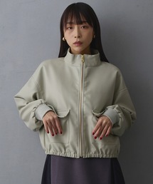 NICOLE white | スタンドドロストブルゾン(ブルゾン)