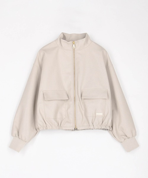 NICOLE white(ニコルホワイト)の「スタンドドロストブルゾン(ブルゾン・レディース・ブラック/ベージュ/オリーブ・FREE)」の12枚目の写真
