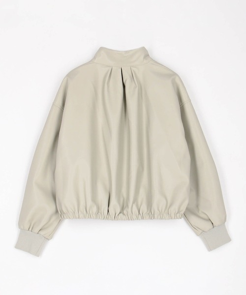 NICOLE white(ニコルホワイト)の「スタンドドロストブルゾン(ブルゾン・レディース・ブラック/ベージュ/オリーブ・FREE)」の15枚目の写真