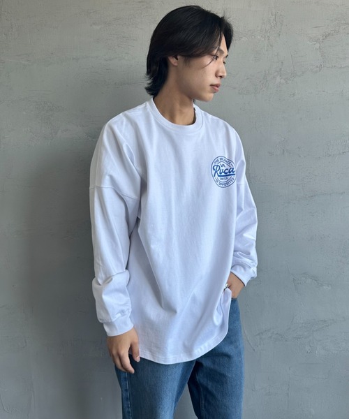 RVCA（ルーカ）の「[RVCA/ルーカ] サークルロゴ バックプリントロンＴ（Tシャツ/カットソー・レディース・カーキ/ブラック/ホワイト・XL/L/M）」の13枚目の写真