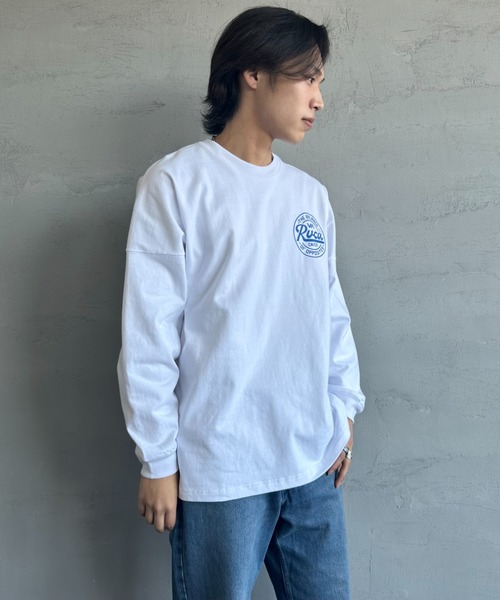 RVCA（ルーカ）の「[RVCA/ルーカ] サークルロゴ バックプリントロンＴ（Tシャツ/カットソー・レディース・カーキ/ブラック/ホワイト・XL/L/M）」の10枚目の写真
