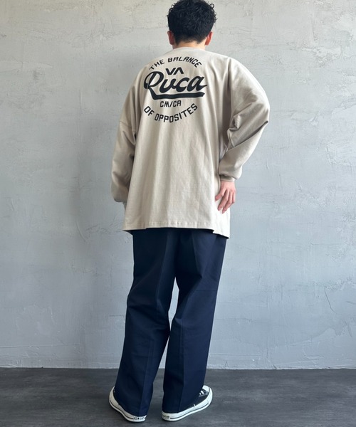 RVCA（ルーカ）の「[RVCA/ルーカ] サークルロゴ バックプリントロンＴ（Tシャツ/カットソー・レディース・カーキ/ブラック/ホワイト・XL/L/M）」の9枚目の写真