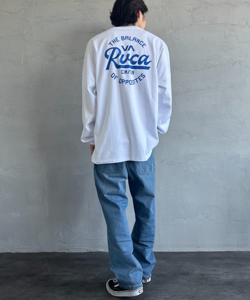 RVCA（ルーカ）の「[RVCA/ルーカ] サークルロゴ バックプリントロンＴ（Tシャツ/カットソー・レディース・カーキ/ブラック/ホワイト・XL/L/M）」の5枚目の写真