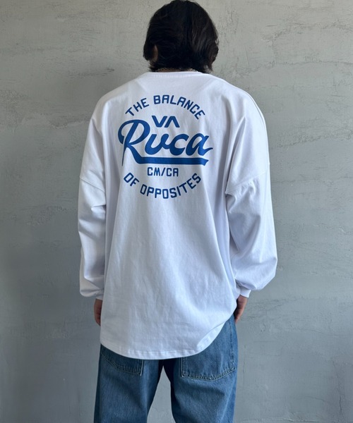 品揃え豊富で RVCA/ルーカ] サークルロゴ バックプリントロンT（Tシャツ サーフィン・ボディボード