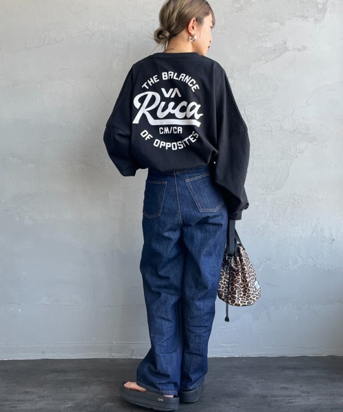 RVCA/ルーカ] サークルロゴ バックプリントロンT（Tシャツ
