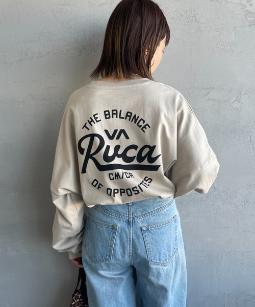 RVCA/ルーカ] サークルロゴ バックプリントロンT（Tシャツ