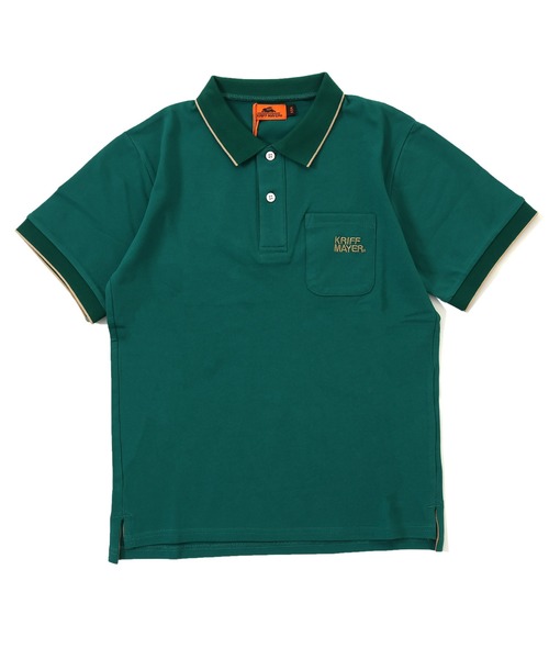 KRIFF MAYER Kid's Collection（クリフメイヤーキッズコレクション）の「リブラインカノコポロシャツ（ポロシャツ・キッズ・グレイッシュベージュ/グリーン/ブルー/ピンク/ブラック・120/130/140/150/160/170）」の14枚目の写真