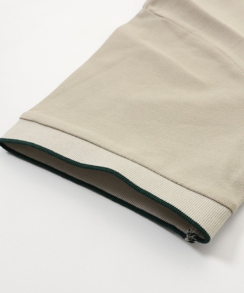 KRIFF MAYER Kid's Collection（クリフメイヤーキッズコレクション）の「リブラインカノコポロシャツ（ポロシャツ・キッズ・グレイッシュベージュ/グリーン/ブルー/ピンク/ブラック・120/130/140/150/160/170）」の19枚目の写真
