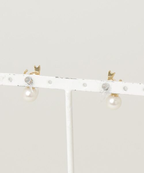 gargle（ガーグル）の「gargle ガーグル：アニマルシリーズ　パール猫　ネコ　イヤリング（イヤリング・レディース・ブラック/ホワイト・FREE）」の10枚目の写真