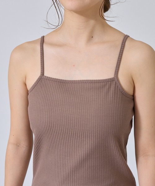 COLONY 2139（コロニートゥーワンスリーナイン）の「カップ付テレコリブスクエアキャミソール（キャミソール・レディース・オフホワイト/ブラック/モカ/ライトグレー・SMALL/MEDIUM/LARGE）」の10枚目の写真