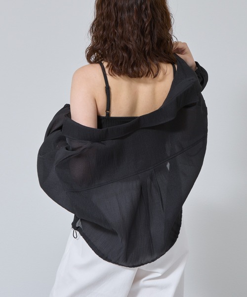 COLONY 2139（コロニートゥーワンスリーナイン）の「カップ付テレコリブスクエアキャミソール（キャミソール・レディース・オフホワイト/ブラック/モカ/ライトグレー・SMALL/MEDIUM/LARGE）」の18枚目の写真