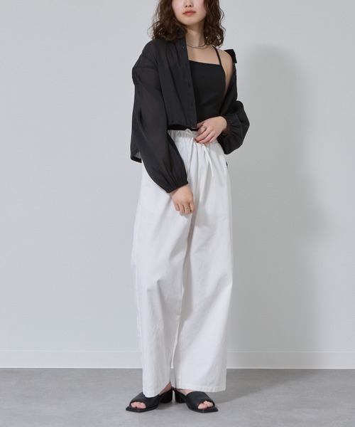 COLONY 2139（コロニートゥーワンスリーナイン）の「カップ付テレコリブスクエアキャミソール（キャミソール・レディース・オフホワイト/ブラック/モカ/ライトグレー・SMALL/MEDIUM/LARGE）」の20枚目の写真