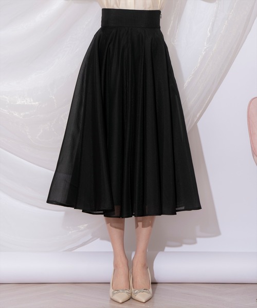 ウィルセレクション新品フレアスカート ウィルセレクション WILLSELECTION シャイニーフレアスカート