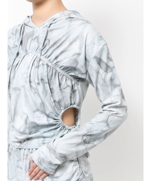 EMODA(エモダ)の「ホールギャザーリボントップ(Tシャツ/カットソー・レディース・グレー/ブラック/その他・FREE)」の11枚目の写真