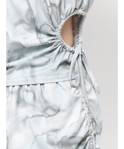 EMODA(エモダ)の「ホールギャザーリボントップ(Tシャツ/カットソー・レディース・グレー/ブラック/その他・FREE)」の12枚目の写真