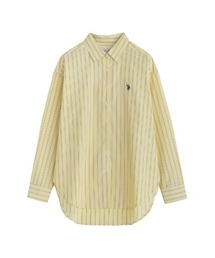 [U.S. POLO ASSN.][別注]レギュラーカラー長袖チュニックシャツ
