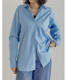 [U.S. POLO ASSN.][別注]レギュラーカラー長袖チュニックシャツ