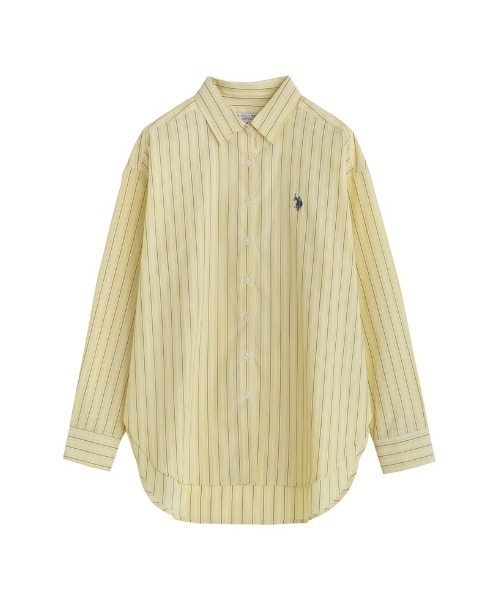ブラウス シャツ 「U.S. POLO ASSN.」「別注」レギュラーカラー長袖チュニックシャツ レディース U.S. POLO ASSN. ブラウス シャツ 「U.S. ASSN.」「別注