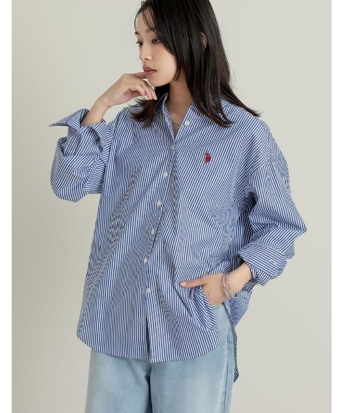 セール】[U.S. POLO ASSN.][別注]レギュラーカラー長袖
