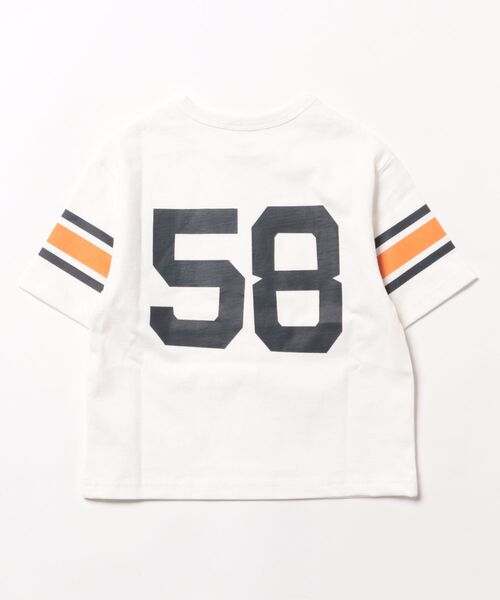 Smoothy（スムージー）の「Smoothy Football Tee / スムージー フットボールTシャツ（Tシャツ/カットソー・キッズ・ホワイト/ヘザーグレー/ネイビー・LARGE/MEDIUM/SMALL/X-LARGE）」の4枚目の写真