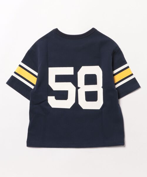 Smoothy（スムージー）の「Smoothy Football Tee / スムージー フットボールTシャツ（Tシャツ/カットソー・キッズ・ホワイト/ヘザーグレー/ネイビー・LARGE/MEDIUM/SMALL/X-LARGE）」の6枚目の写真