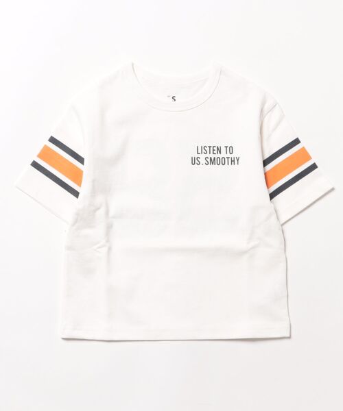 Smoothy（スムージー）の「Smoothy Football Tee / スムージー フットボールTシャツ（Tシャツ/カットソー・キッズ・ホワイト/ヘザーグレー/ネイビー・LARGE/MEDIUM/SMALL/X-LARGE）」の15枚目の写真