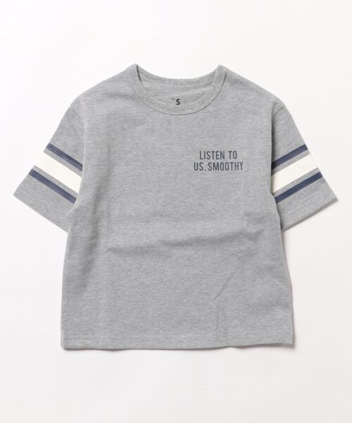 Smoothy（スムージー）の「Smoothy Football Tee / スムージー フットボールTシャツ（Tシャツ/カットソー・キッズ・ホワイト/ヘザーグレー/ネイビー・LARGE/MEDIUM/SMALL/X-LARGE）」の16枚目の写真