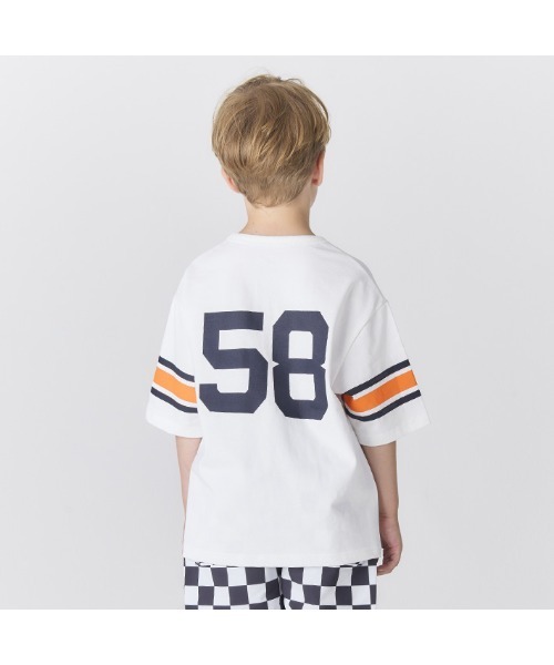 Smoothy（スムージー）の「Smoothy Football Tee / スムージー フットボールTシャツ（Tシャツ/カットソー・キッズ・ホワイト/ヘザーグレー/ネイビー・LARGE/MEDIUM/SMALL/X-LARGE）」の10枚目の写真