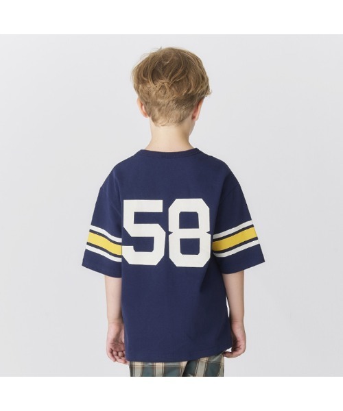 Smoothy（スムージー）の「Smoothy Football Tee / スムージー フットボールTシャツ（Tシャツ/カットソー・キッズ・ホワイト/ヘザーグレー/ネイビー・LARGE/MEDIUM/SMALL/X-LARGE）」の14枚目の写真