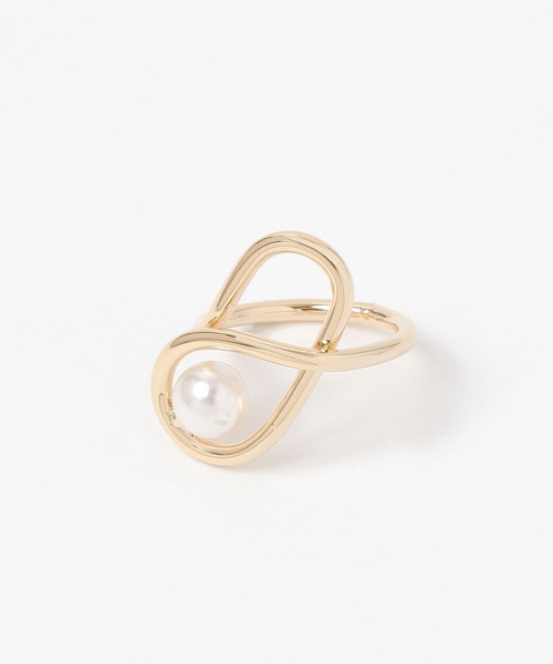 niko and...(ニコアンド)の「螺旋パール調リング(リング・レディース・イエロー/グレー・0)」の6枚目の写真