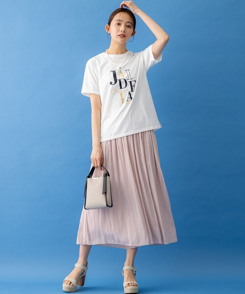 組曲 L(クミキョク オオキイサイズ)の「ロゴ Tシャツ(Tシャツ/カットソー・レディース・アイボリー系/グレー系・5/6/7)」の8枚目の写真