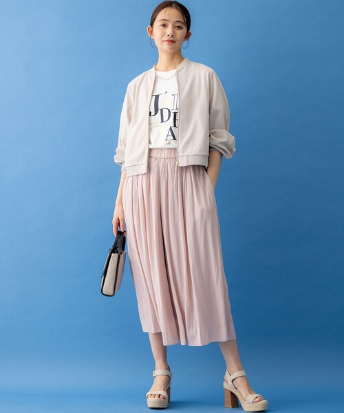 組曲 L(クミキョク オオキイサイズ)の「ロゴ Tシャツ(Tシャツ/カットソー・レディース・アイボリー系/グレー系・5/6/7)」の10枚目の写真