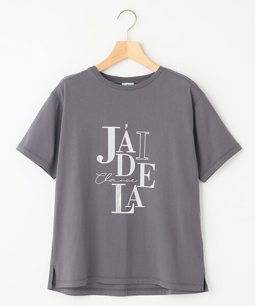 組曲 L(クミキョク オオキイサイズ)の「ロゴ Tシャツ(Tシャツ/カットソー・レディース・アイボリー系/グレー系・5/6/7)」の13枚目の写真