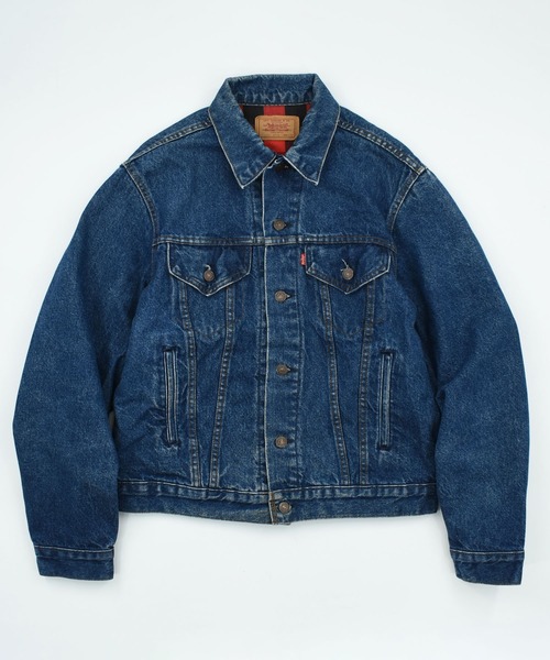 Levi's(リーバイス)の「【ヴィンテージ古着】80’s Levi's 71401-0816 ブロックチェックライナー デニムジャケット USA製(デニムジャケット・メンズ・インディゴブルー・MEDIUM)」の2枚目の写真