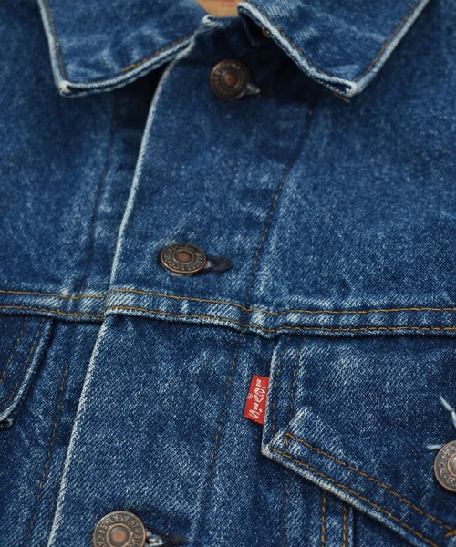 Levi's(リーバイス)の「【ヴィンテージ古着】80’s Levi's 71401-0816 ブロックチェックライナー デニムジャケット USA製(デニムジャケット・メンズ・インディゴブルー・MEDIUM)」の3枚目の写真