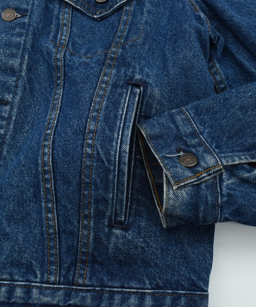 Levi's(リーバイス)の「【ヴィンテージ古着】80’s Levi's 71401-0816 ブロックチェックライナー デニムジャケット USA製(デニムジャケット・メンズ・インディゴブルー・MEDIUM)」の4枚目の写真