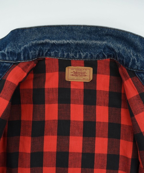 Levi's(リーバイス)の「【ヴィンテージ古着】80’s Levi's 71401-0816 ブロックチェックライナー デニムジャケット USA製(デニムジャケット・メンズ・インディゴブルー・MEDIUM)」の11枚目の写真