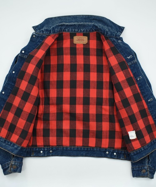 Levi's(リーバイス)の「【ヴィンテージ古着】80’s Levi's 71401-0816 ブロックチェックライナー デニムジャケット USA製(デニムジャケット・メンズ・インディゴブルー・MEDIUM)」の7枚目の写真
