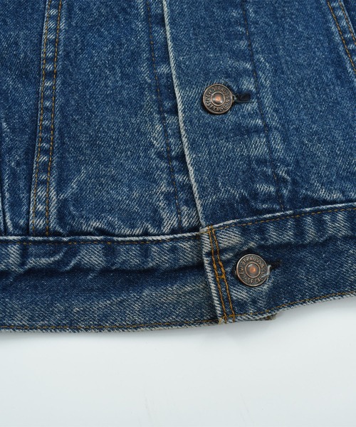 Levi's(リーバイス)の「【ヴィンテージ古着】80’s Levi's 71401-0816 ブロックチェックライナー デニムジャケット USA製(デニムジャケット・メンズ・インディゴブルー・MEDIUM)」の6枚目の写真