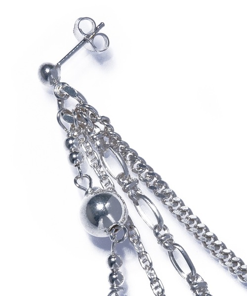 quip queint(クイップクエイント)の「【quip queint】bowling asymmetry pierce/ボウリング アシンメトリー ピアス(ピアス(両耳用)・レディース・シルバー・FREE)」の4枚目の写真