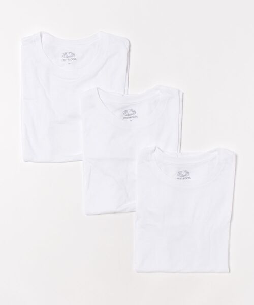 FRUIT OF THE LOOM(フルーツオブザルーム)の「FRUIT OF THE LOOM / FTL 3P 30/-天竺 TC Tシャツ / 14665800(Tシャツ/カットソー・レディース・ブラック/ホワイト・MEDIUM/LARGE/X-LARGE)」の1枚目の写真