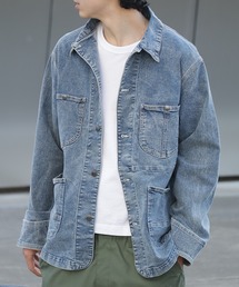 HANES（ヘインズ）の「【HANES/ヘインズ】ストレッチデニム カバーオールジャケット（カバーオール）」