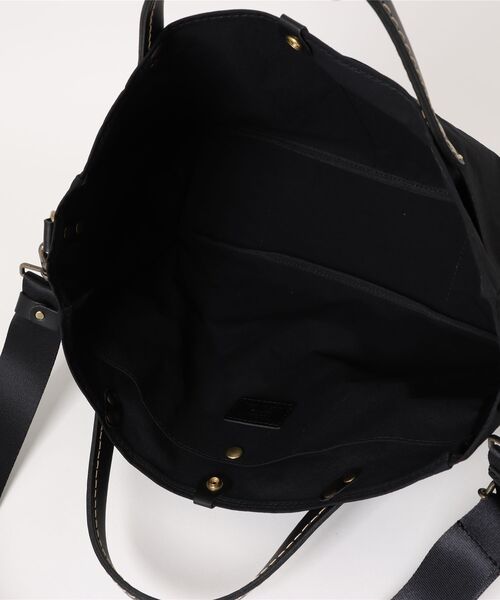 TIDEWAY（タイドウェイ）の「NYLON 2WAY TOTE（トートバッグ・レディース・ブラック/ベージュ・FREE）」の3枚目の写真