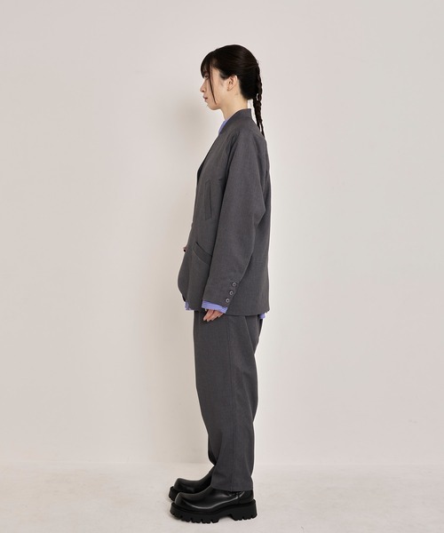 Nora Lily（ノラリリー）の「【Nora Lily】Shadow Stripe Design Pants（スラックス・メンズ・ライトベージュ/グレー/ネイビー・FREE）」の7枚目の写真