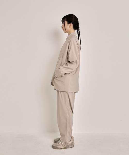 Nora Lily（ノラリリー）の「【Nora Lily】Shadow Stripe Design Pants（スラックス・メンズ・ライトベージュ/グレー/ネイビー・FREE）」の16枚目の写真