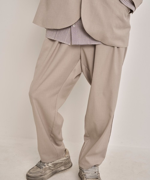 Nora Lily（ノラリリー）の「【Nora Lily】Shadow Stripe Design Pants（スラックス・メンズ・ライトベージュ/グレー/ネイビー・FREE）」の12枚目の写真