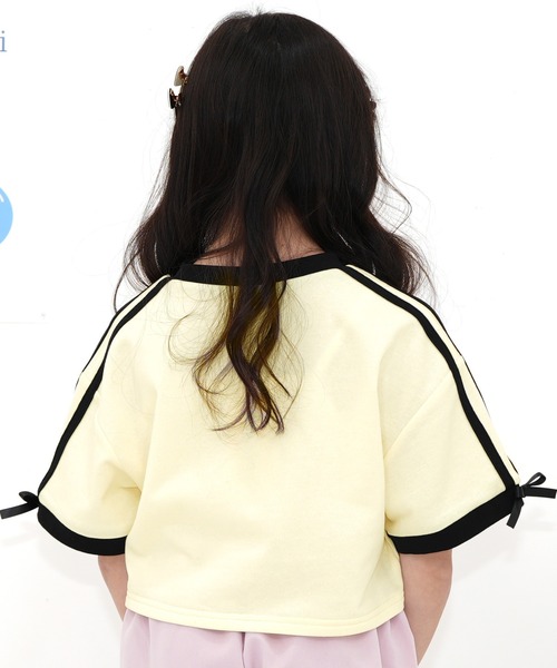 Bee des Bee（ビーデスビー）の「クロップド丈トップス（Tシャツ/カットソー・キッズ・ブラック/ブルーパープル/アイボリー・110cm/100cm/120cm/130cm/140cm/150cm）」の10枚目の写真