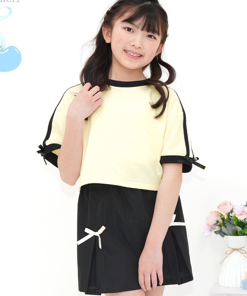 Bee des Bee（ビーデスビー）の「クロップド丈トップス（Tシャツ/カットソー・キッズ・ブラック/ブルーパープル/アイボリー・110cm/100cm/120cm/130cm/140cm/150cm）」の11枚目の写真